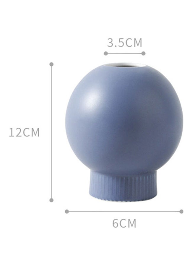 Beauenty Decorative Flower Vase Dark Blue 12x6cm  - Image 2