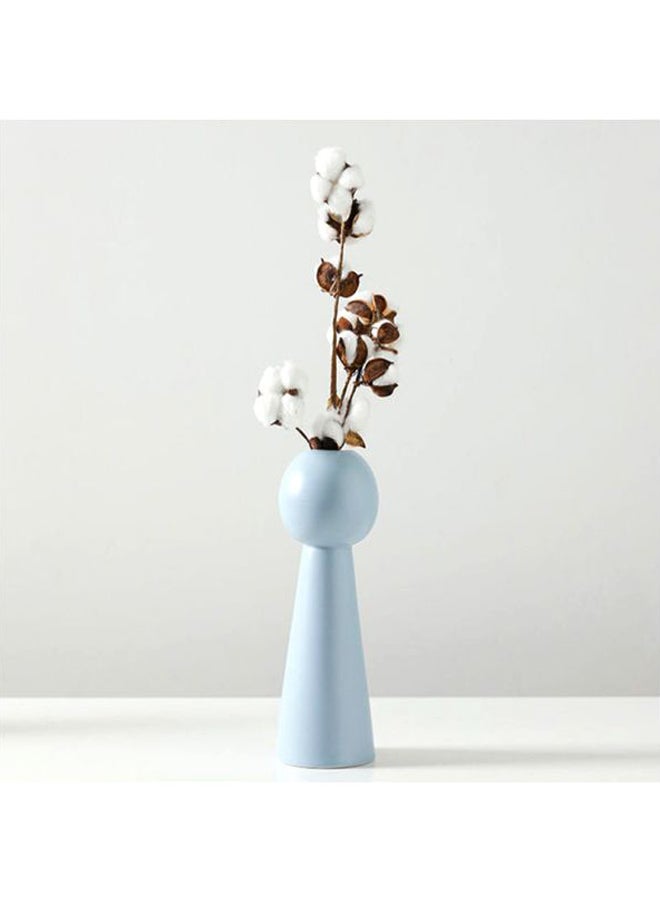 Beauenty Decorative Flower Vase Light Blue 27x9.5cm  - Image 3