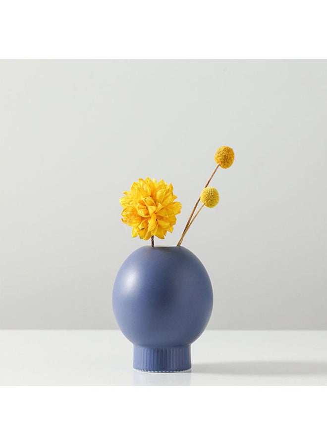 Beauenty Decorative Flower Vase Dark Blue 12x6cm  - Image 3