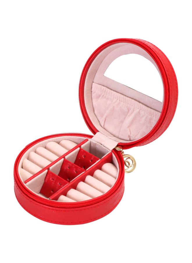 Beauenty Checked Pattern Jewelry Box With Mirror - Image 1