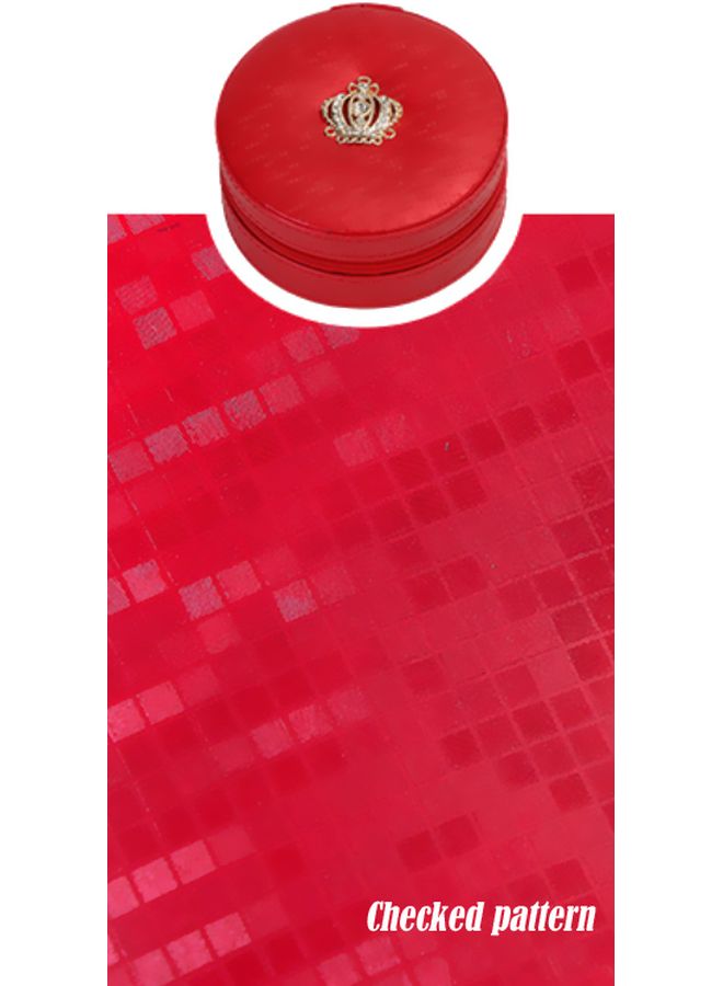 Beauenty Checked Pattern Jewelry Box With Mirror - Image 2