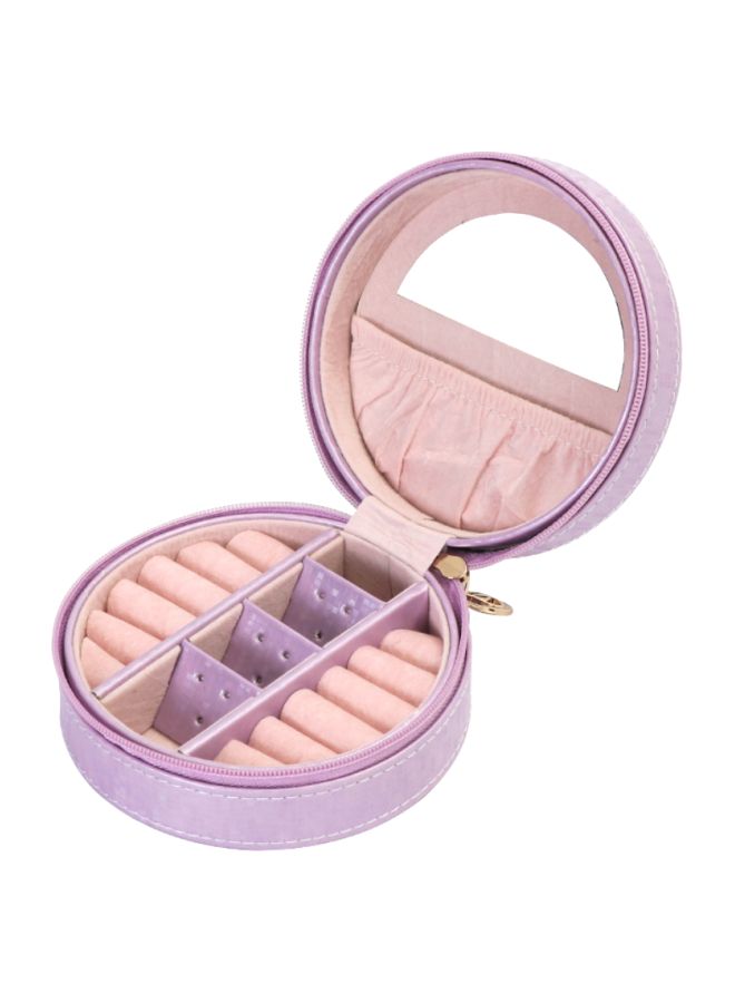 Beauenty Checked Pattern Jewelry Box With Mirror - Image 1