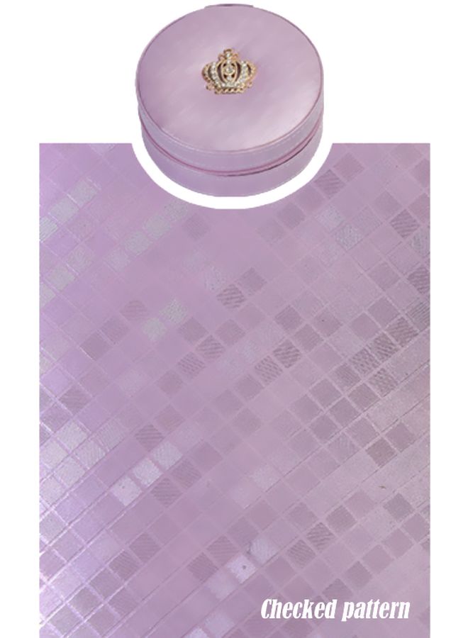 Beauenty Checked Pattern Jewelry Box With Mirror - Image 3