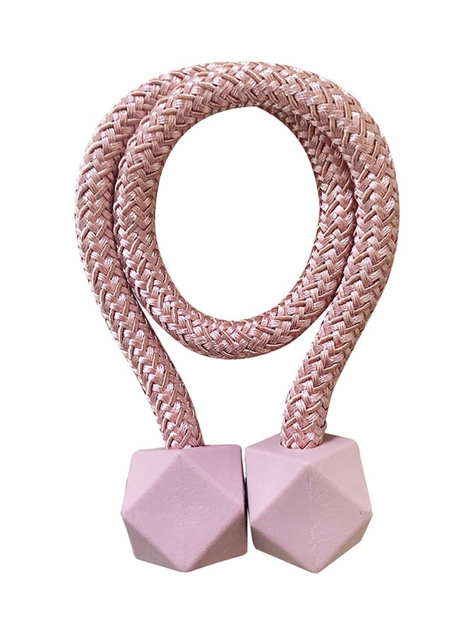 Curtain Tieback Holder With Magnetic Ball Clip Pink 45cm