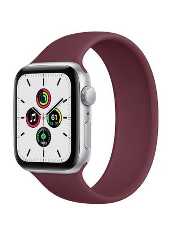 MARGOUN - Solo Loop Band For Apple Watch Series 6/SE 44 mm Maroon - Image 1