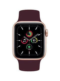 MARGOUN Solo Loop Band For Apple Watch Series 6/SE 44 mm Maroon  - Image 2