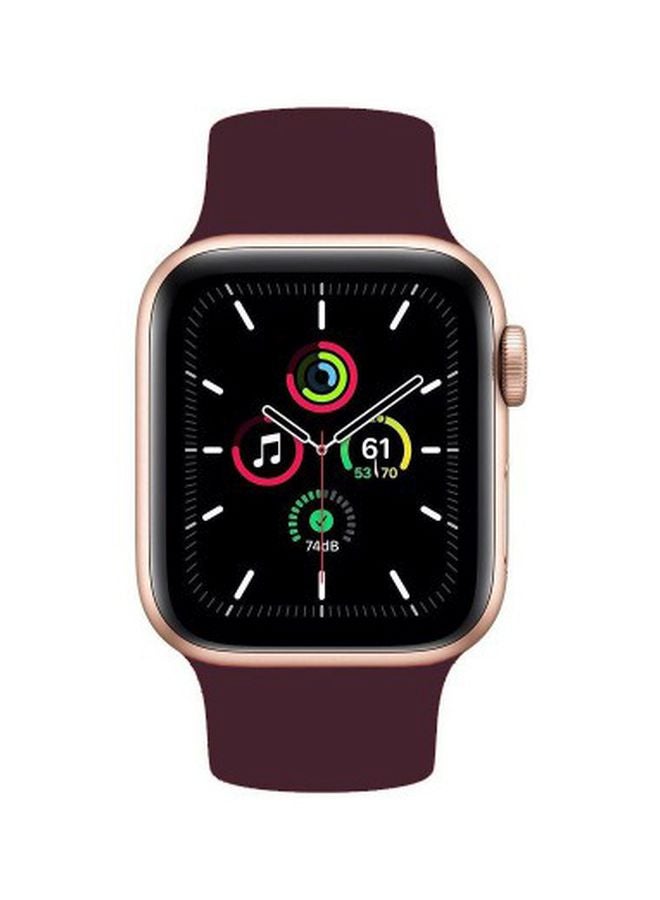 MARGOUN - Solo Loop Band For Apple Watch Series 6/SE 40 mm Maroon - Image 1
