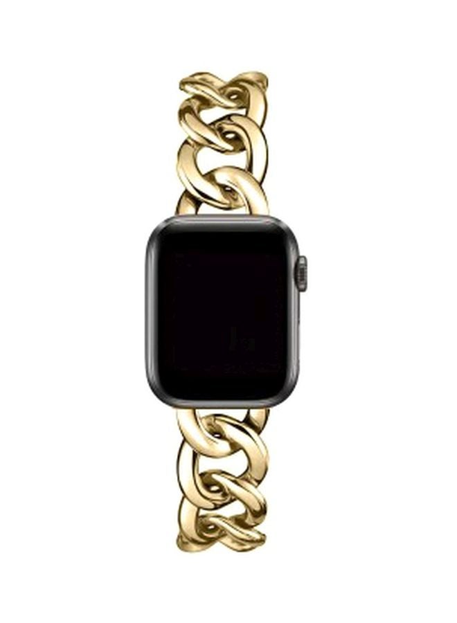 MARGOUN Replacement Bracelet For Apple Watch Series 42/44mm Gold  - Image 1
