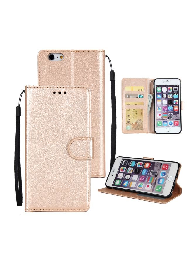 Folio Case Cover For Apple iPhone 6/6s Gold - Image 3