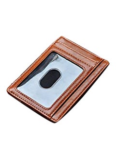 Buffway Slim Design Card Holder Brown  - Image 3
