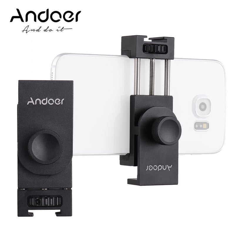 ANDOER Tripod Mount Adapter With Cold Shoe Mounting Black  - Image 2