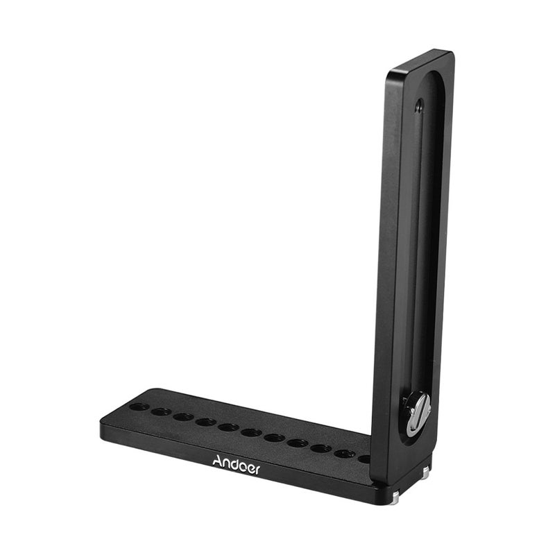 ANDOER Universal L-Shape Plate Bracket Camera Holder Black - Image 2