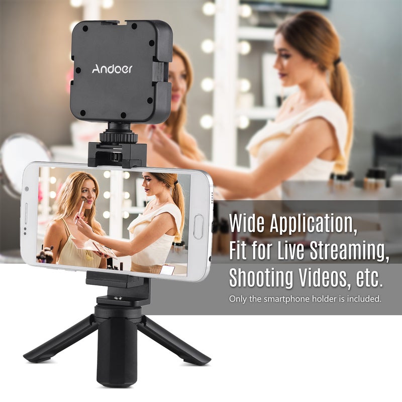 ANDOER Tripod Mount Adapter With Cold Shoe Mounting Black  - Image 3