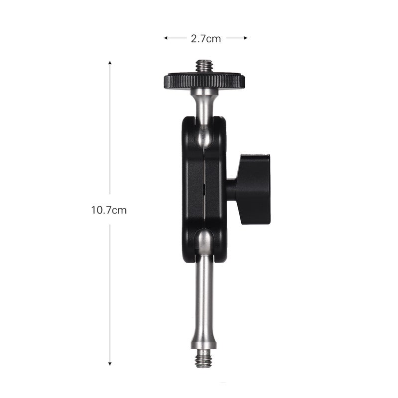 ANDOER Multi-functional Dual Ball Head Mount Adapter Black - Image 4