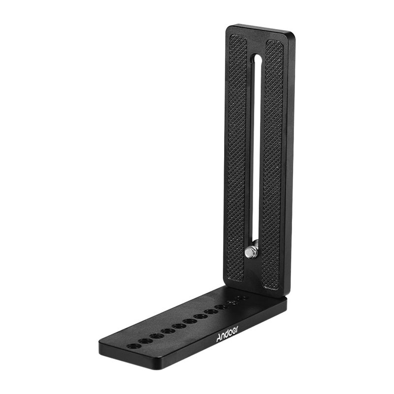 ANDOER Universal L-Shape Plate Bracket Camera Holder Black - Image 5