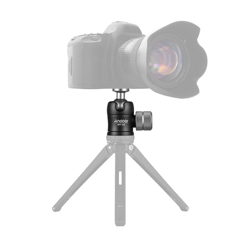 أندوير رأس كروي صغير بانورامي بزاوية دوران 360 درجة أسود/فضي - Image 2