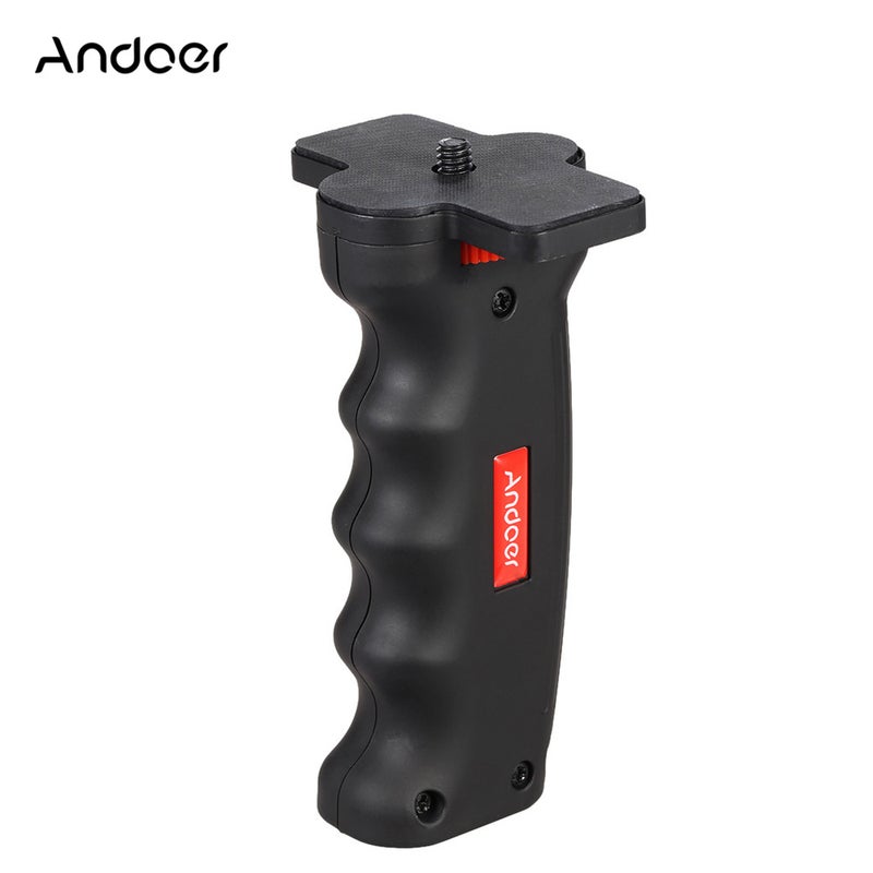 ANDOER 1/4-Inch Mini Universal Tripod and Monopod Grip Handle Black/Red - Image 1