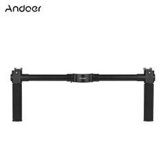 3-Piece Dual Grip Bracket Handlebar Set Black