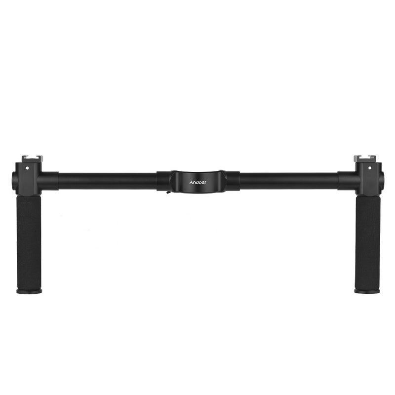ANDOER - 3-Piece Dual Grip Bracket Handlebar Set Black - Image 1