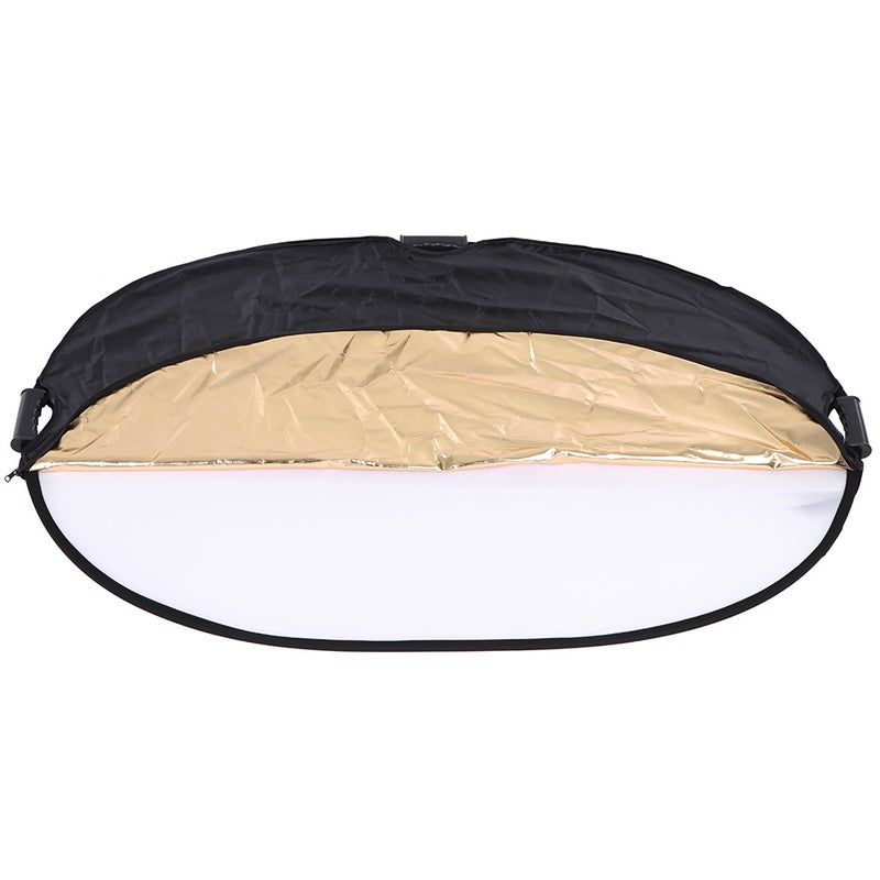 ANDOER - 5-In-1 Round Collapsible Multi-Disc Studio Light Reflector Black - Image 1