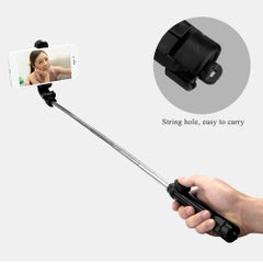 Generic Multi-functional Handheld Portable Selfie Stick Black  - Image 3