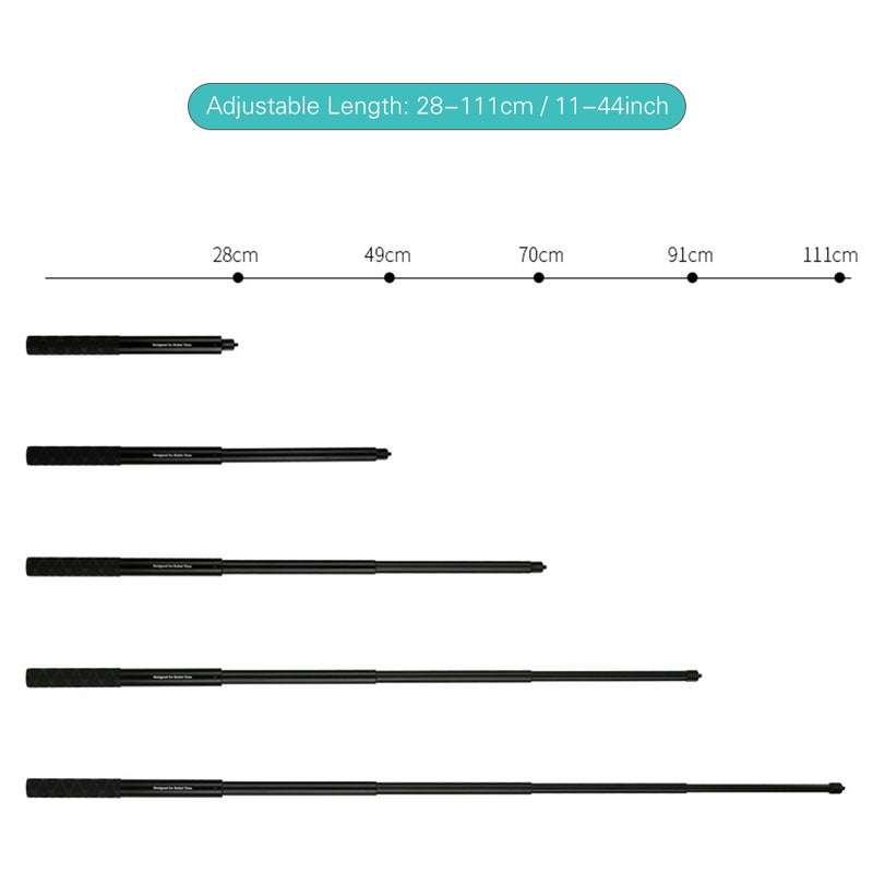 Photography Bullet Time Bundle Extension Rod Invisible Selfie Pole Folded Tripod Handle Black  - Image 5