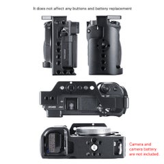 Generic Camera Stabilizer Special Vlog Housing Cage with Cold Shoe Black  - Image 2