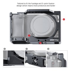 Generic Camera Stabilizer Special Vlog Housing Cage with Cold Shoe Black  - Image 5