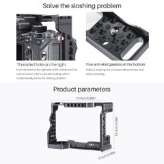 Generic Camera Cage with Cold Shoe Mount Black  - Image 3