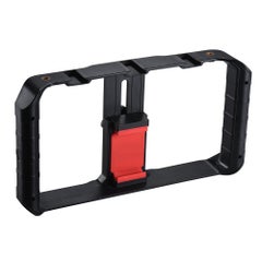 Generic 3 Shoe Handheld Smartphone Video Rig Film Vlogging Recording Bracket Stabilizer Black  - Image 3