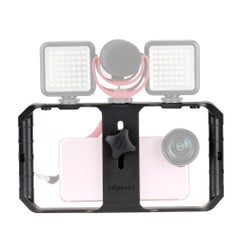 Generic 3 Shoe Handheld Smartphone Video Rig Film Vlogging Recording Bracket Stabilizer Black  - Image 2