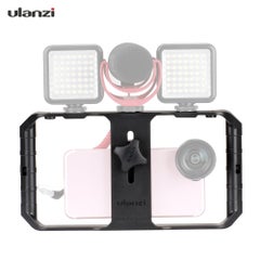 Generic 3 Shoe Handheld Smartphone Video Rig Film Vlogging Recording Bracket Stabilizer Black  - Image 1