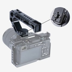 Generic Universal Camera Top Handle Handgrip with Cold Shoe Mounts Black  - Image 3