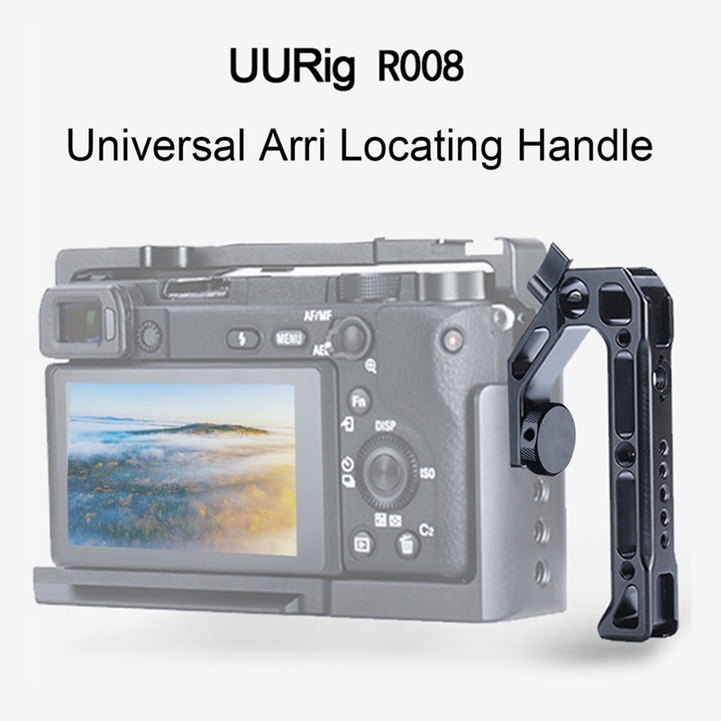 Generic - Universal Camera Top Handle Handgrip with Cold Shoe Mounts Black - Image 1