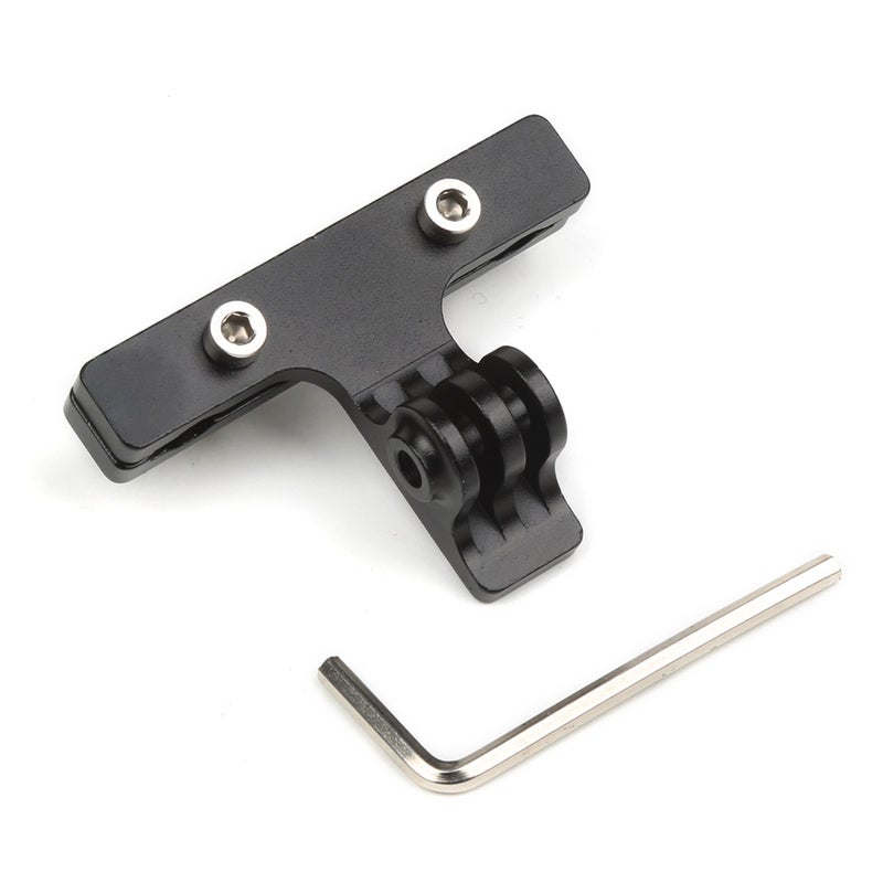 CNC Aluminum Alloy Bicycle Saddle Rail Mount Black  - Image 1