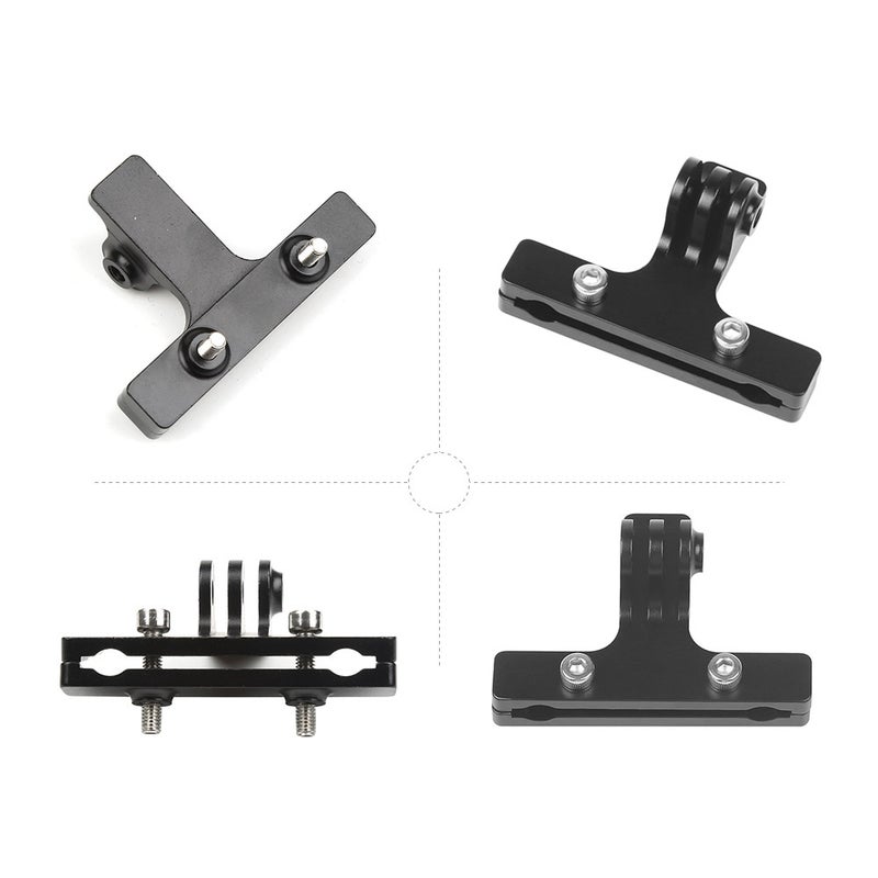 CNC Aluminum Alloy Bicycle Saddle Rail Mount Black  - Image 3