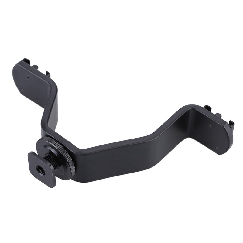 Dual Hot Shoe V Mount Bracket Black  - Image 1