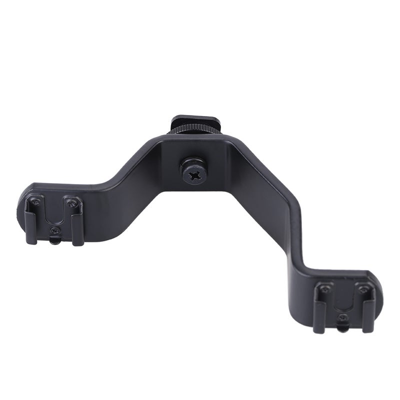 Dual Hot Shoe V Mount Bracket Black  - Image 2