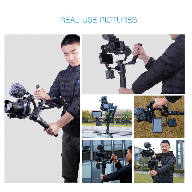 Gimbal Stabilizer Rotatable Extension Bracket Black/Red  - Image 5