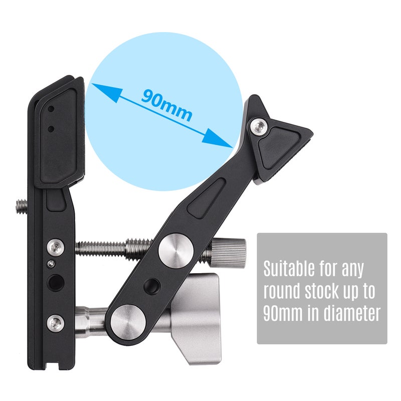 ANDOER Andoer TC-90 Heavy Duty Clamp Mount Photography Camera Bracket Black  - Image 2