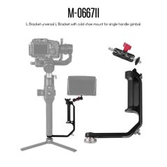 Generic DF Digitalfoto Universal L Bracket With Cold Shoe Mount Black  - Image 4