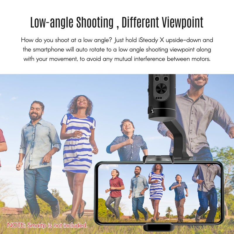 hohem - Hohem iSteady X Ultralight 3-Axis Palm Gimbal Handheld Foldable Stabilizer - Image 1