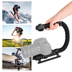 Generic Foldable C Shaped Handheld Action Stabilizer Black  - Image 3
