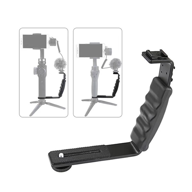 Handheld L-Shaped Gimbal Expansion Bracket Holder Black  - Image 2