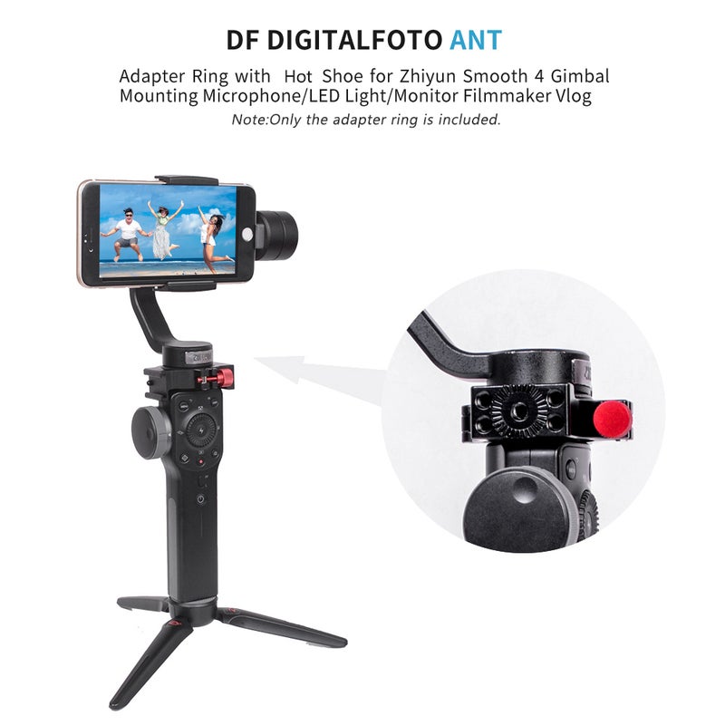 حلقة تمديد من ديجيتال فوتو مزودة بمشبك تثبيت أسود/أحمر - Image 5