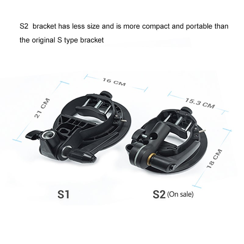 Generic Godox S2 Portable Flash S-Type Holder Speedlite Bracket Black  - Image 2