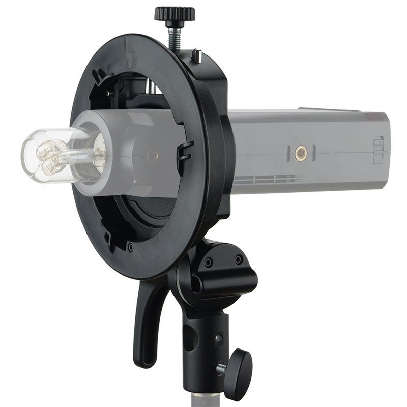 Generic Godox S2 Portable Flash S-Type Holder Speedlite Bracket Black  - Image 5