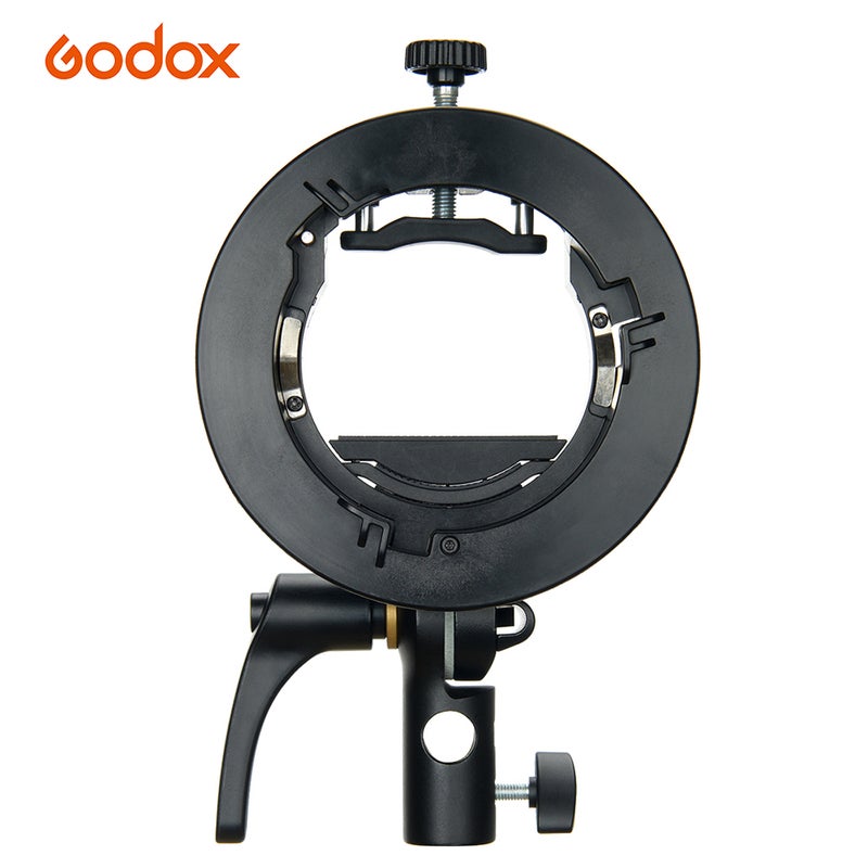Generic Godox S2 Portable Flash S-Type Holder Speedlite Bracket Black  - Image 1