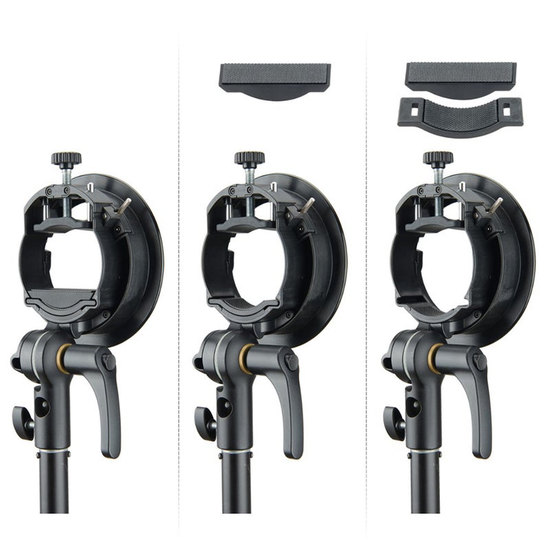 Generic Godox S2 Portable Flash S-Type Holder Speedlite Bracket Black  - Image 4