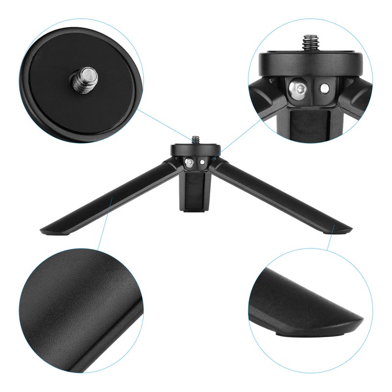 Mini Desktop Tripod Stand Gimbal Stabilizer Black - Image 3